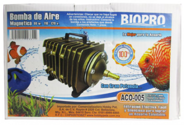 BOMBA DE AIRE MAGNETICA ACO-005 80 W. 70 LM