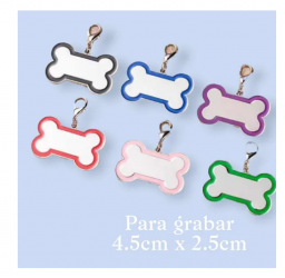 PLACA PARA PERROS EN FORMA DE HUESO 14278